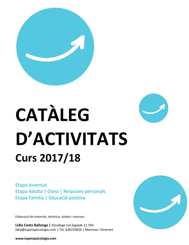 Índex Catàleg activitats Tu Pots curs 17_18